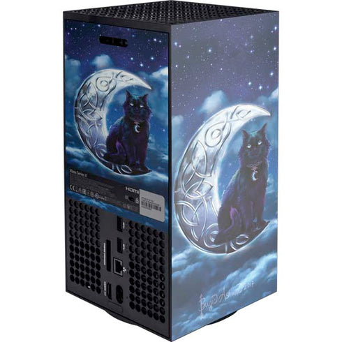 Celtic Black Cat by Brigid Ashwood XBox Series X Digital Edition Console Skin